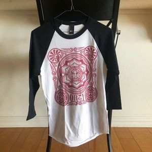 Obey baseball tee